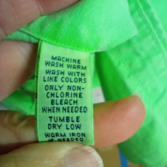Ralph Lauren Men's Medium Shirt Neon Green Casual Small Polo Pony Button Up - Picture 9 of 9
